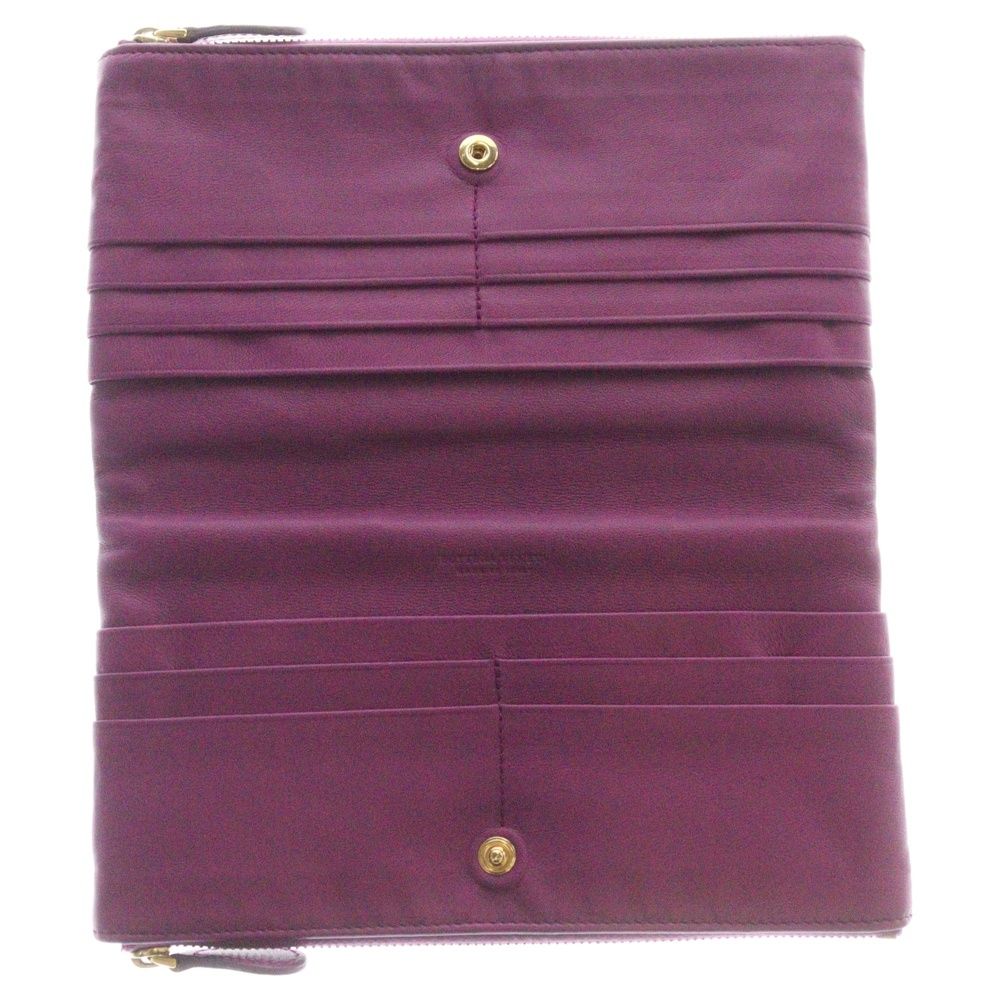 BOTTEGA VENETA ボッテガヴェネタ 長財布 紫 パープル ボッテガ