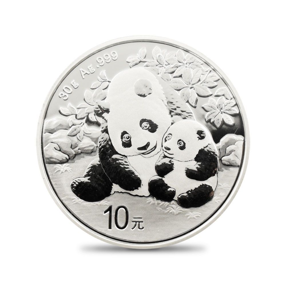中国 2024 パンダ 10元 30g 銀貨 【1枚】 (コインケース付き