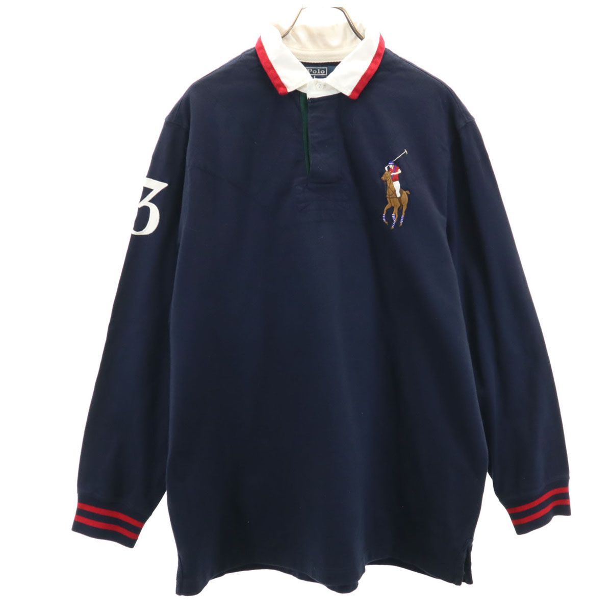 未使用Polo Ralph Lauren ネイビー 長袖シャツ L ラルフローレン シャツ メンズ POLO RALPH LAUREN Tシャツ 長袖