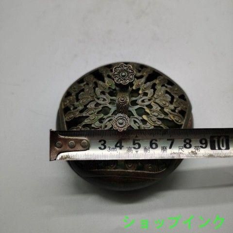 銅 細工 如意牛香炉 香道具 灰皿 装飾品 工芸品 美術品 置物 銅細工 香炉 茶香炉 仏道具 工芸品 美術品 置物
