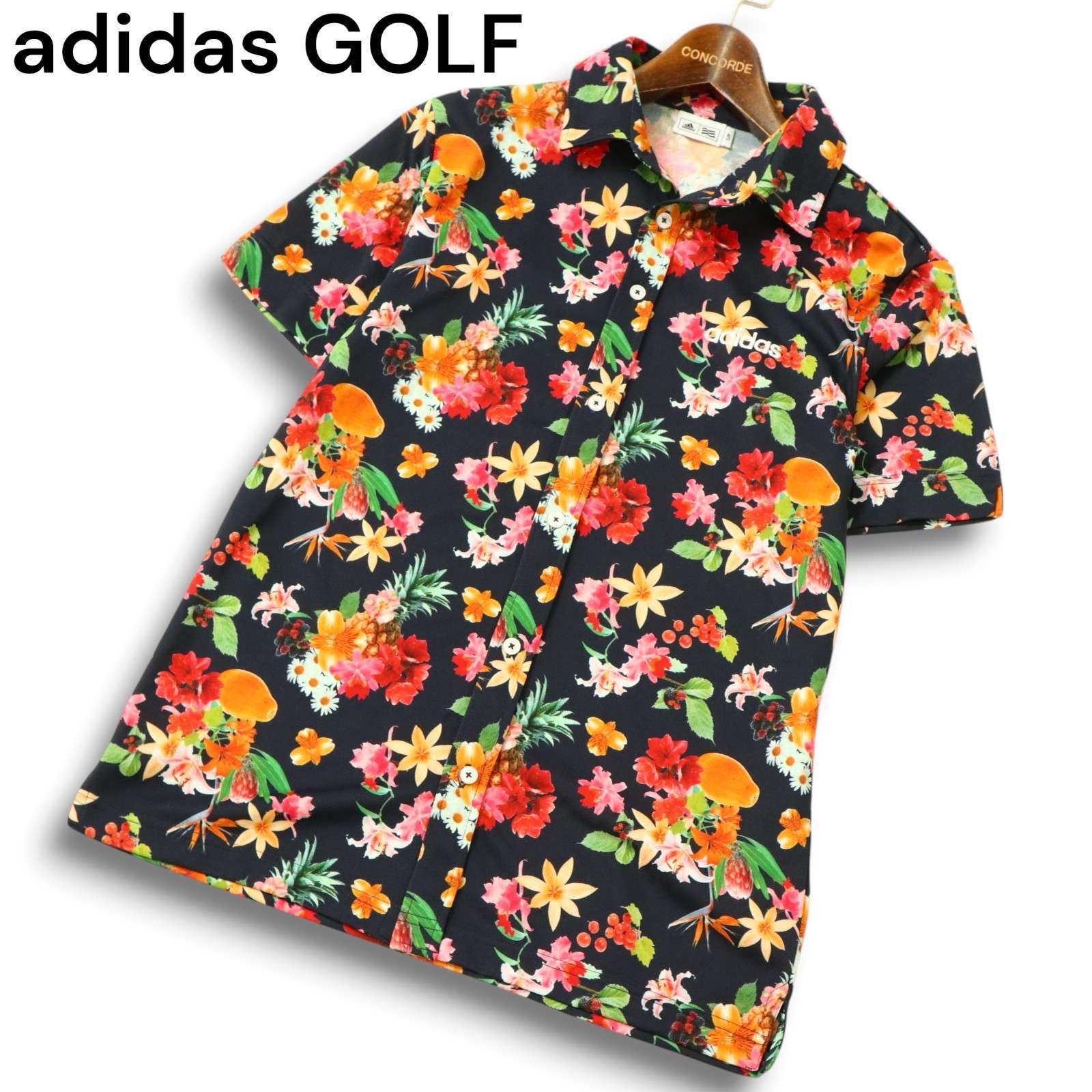 adidas GOLF アディダス ゴルフ 春夏 ロゴ刺繍☆ ボタニカル柄