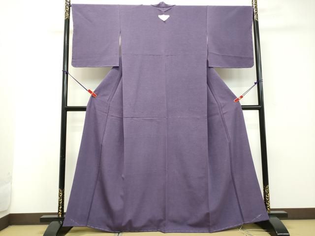 平和屋着物▽上質な色無地 単衣 霞地紋 水色 正絹 逸品 DAAS0294az