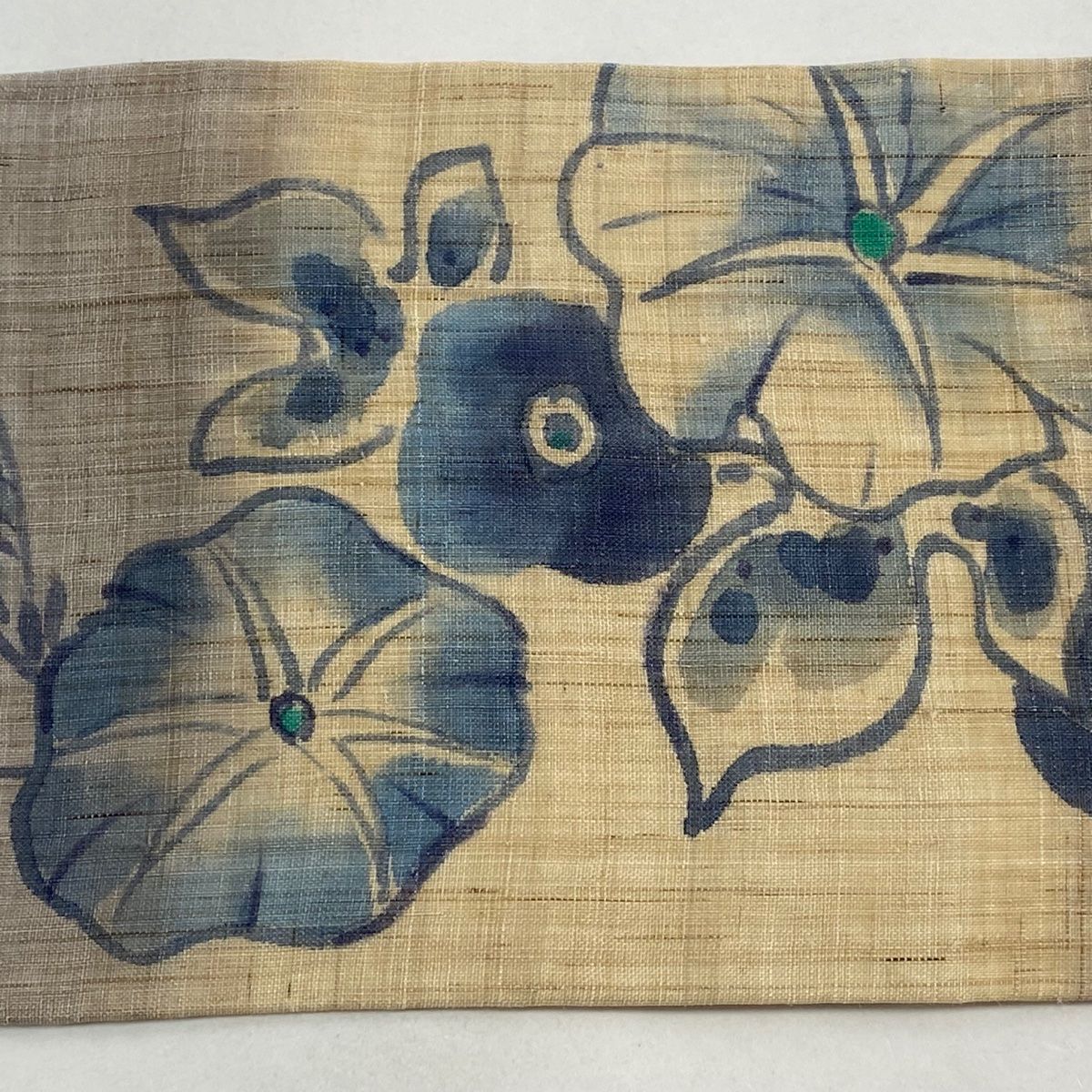 名古屋帯 名品 夏帯 朝顔 ぼかし 灰茶 正絹 【中古】 - メルカリ