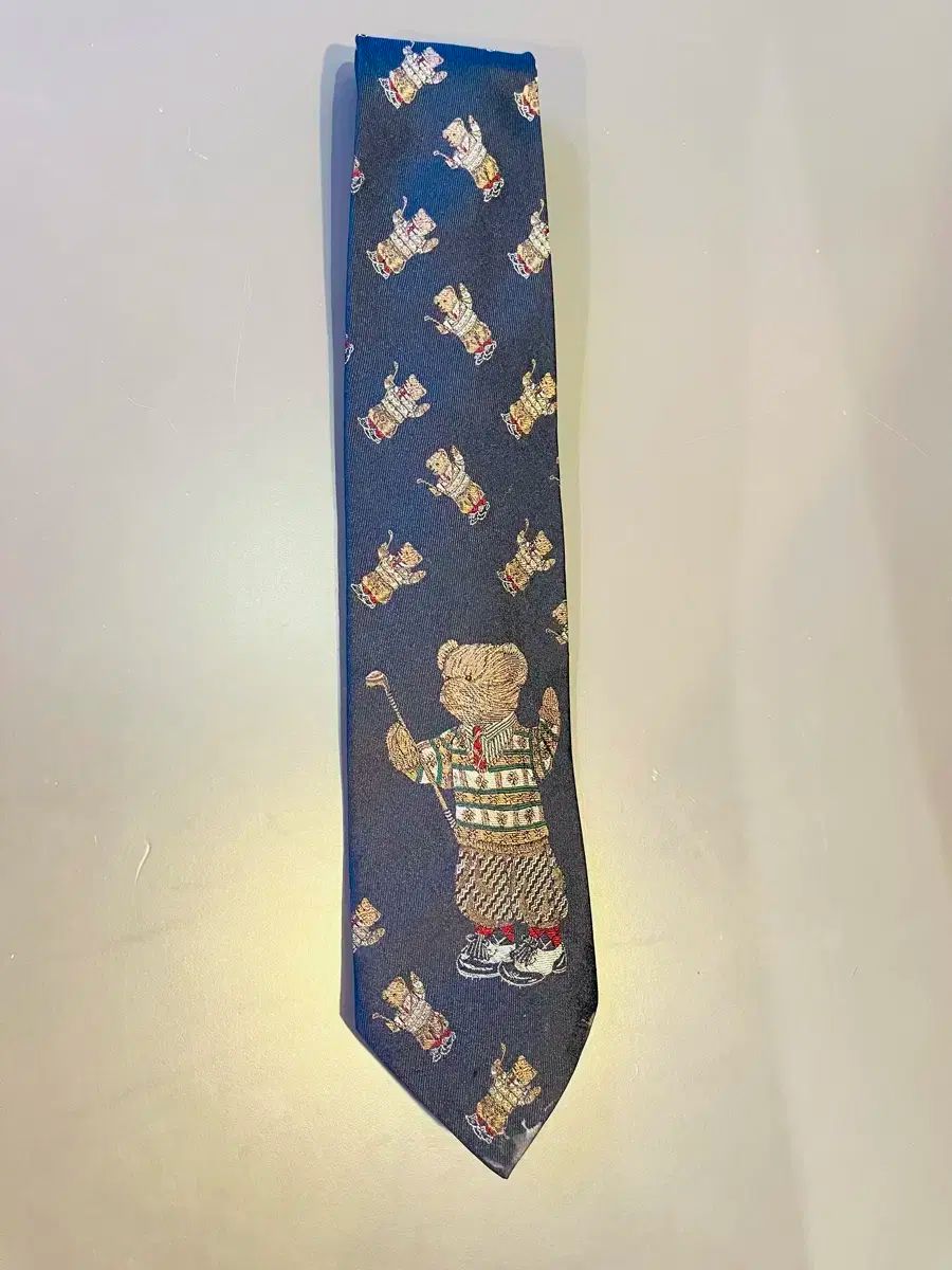 ポロベア　ヴィンテージ ネクタイ 紫 POLO Ralph Lauren（ポロ） Ralph Lauren(ラルフローレン