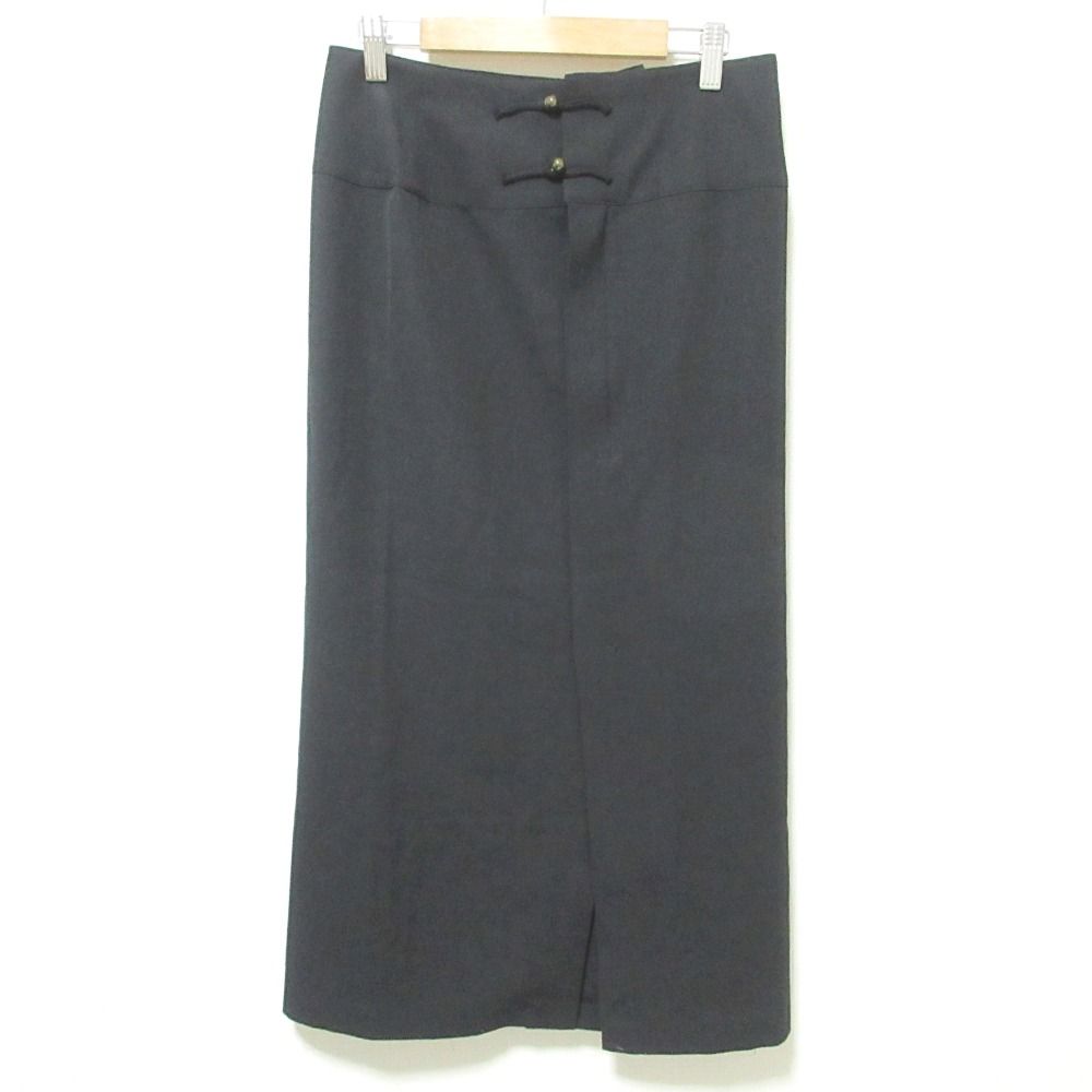 美品 Yohji Yamamoto ヨウジヤマモト チャイナボタン ウール ロング