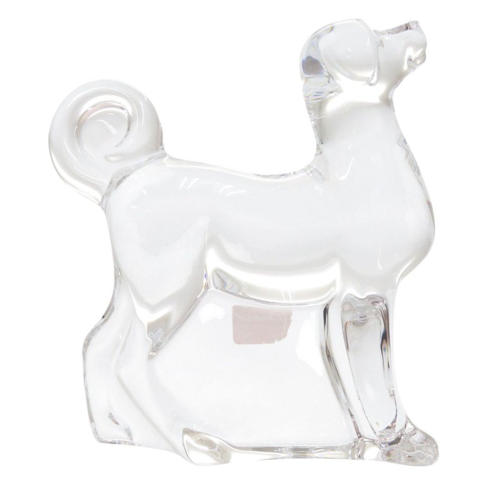 新品同様 バカラ 犬 クリスタル クリア オブジェ 0491 Baccarat バカラ