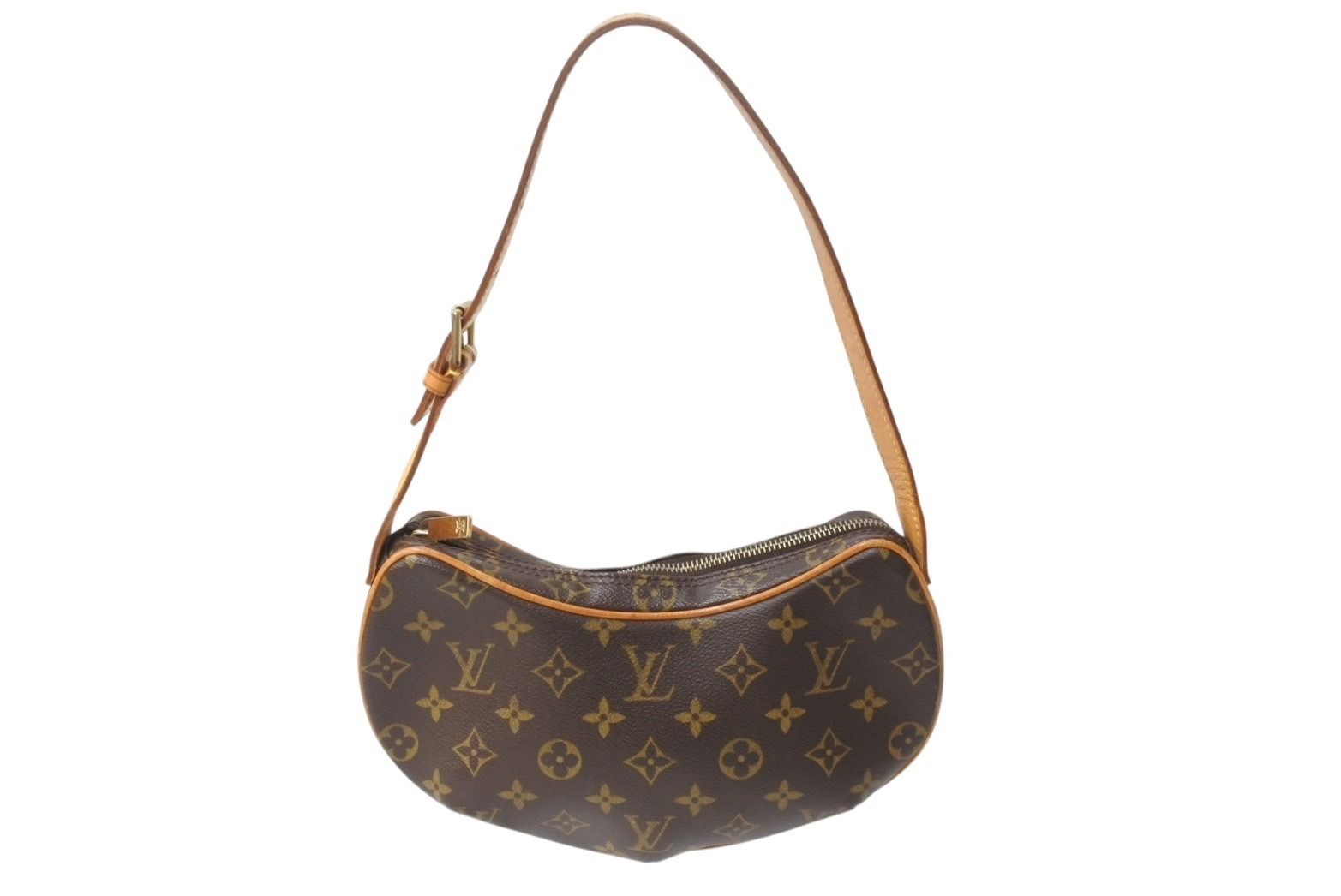 LOUIS VUITTON ルイヴィトン ハンドバッグ クロワッサンPM M51510 モノグラムキャンバス ブラウン 4b002116