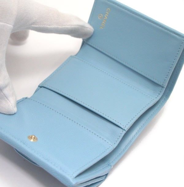 クラシック スモール フラップ ウォレット ライトブルー[AP0230] Classic Small Flap Wallet | シャネル 中古  バッグ/財布/小物