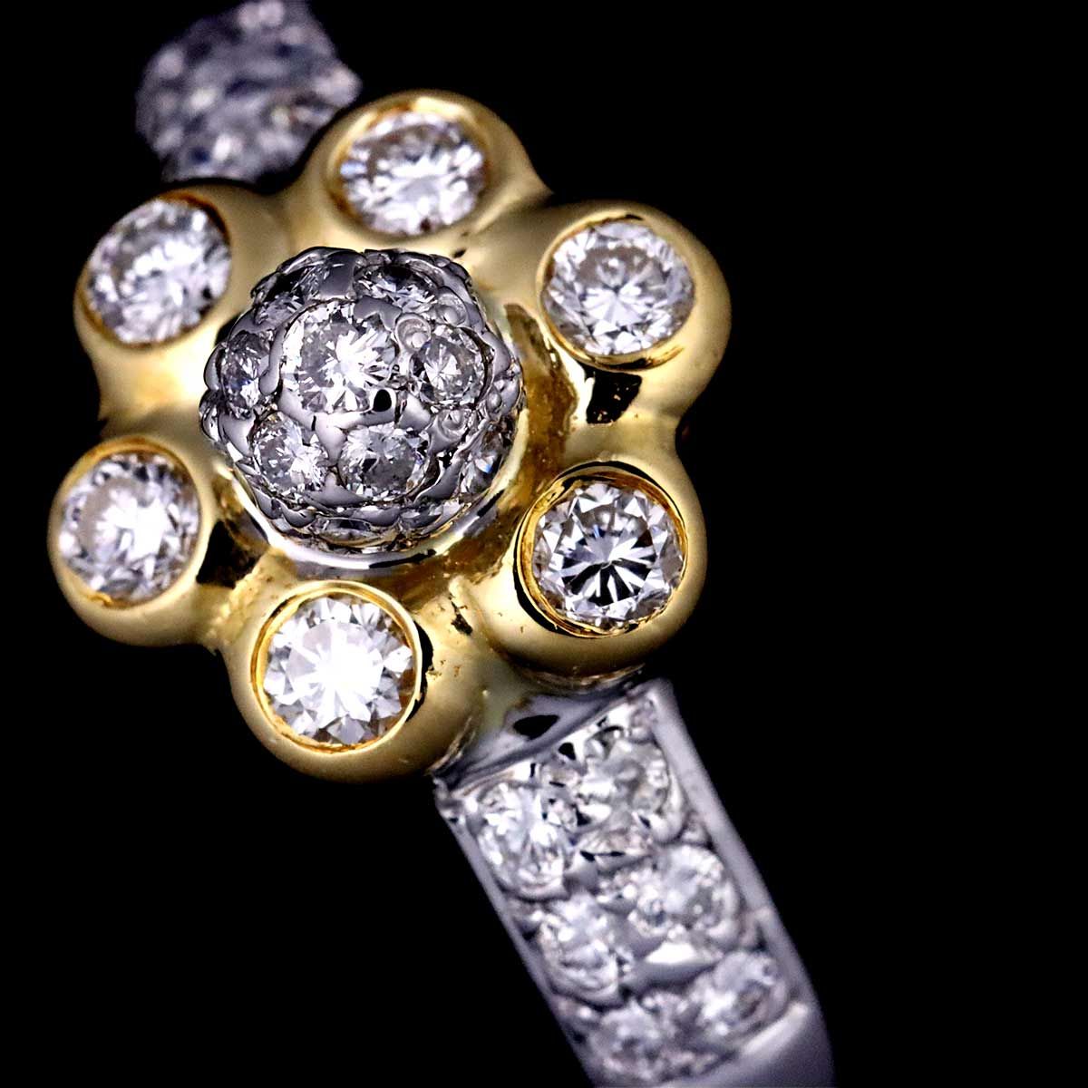 Ponte Vecchio ポンテヴェキオ　フラワー リング　#12 YG Ponte Vecchio ポンテヴェキオフラワー リング#12 YG