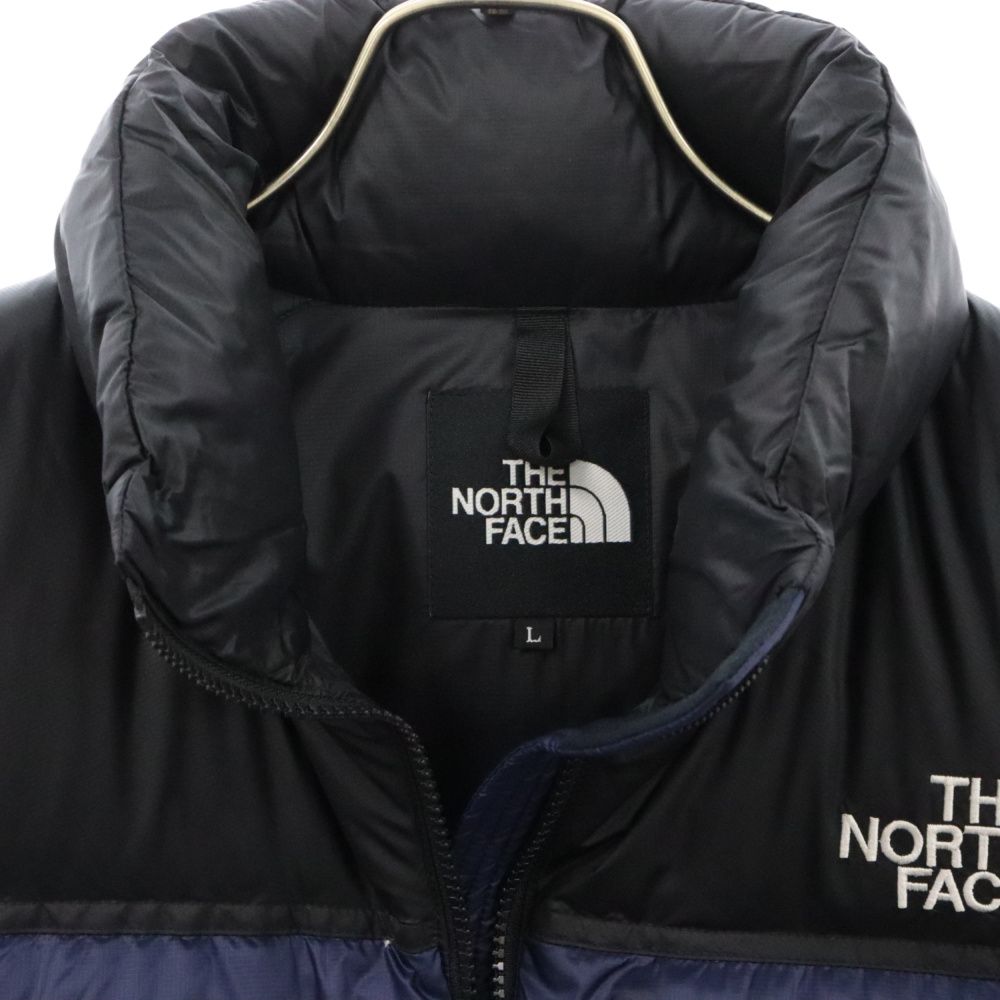 THE NORTH FACE (ザノースフェイス) NUPTSE VEST ヌプシダウンベスト ブラック/ネイビー ND91716Z - メルカリ