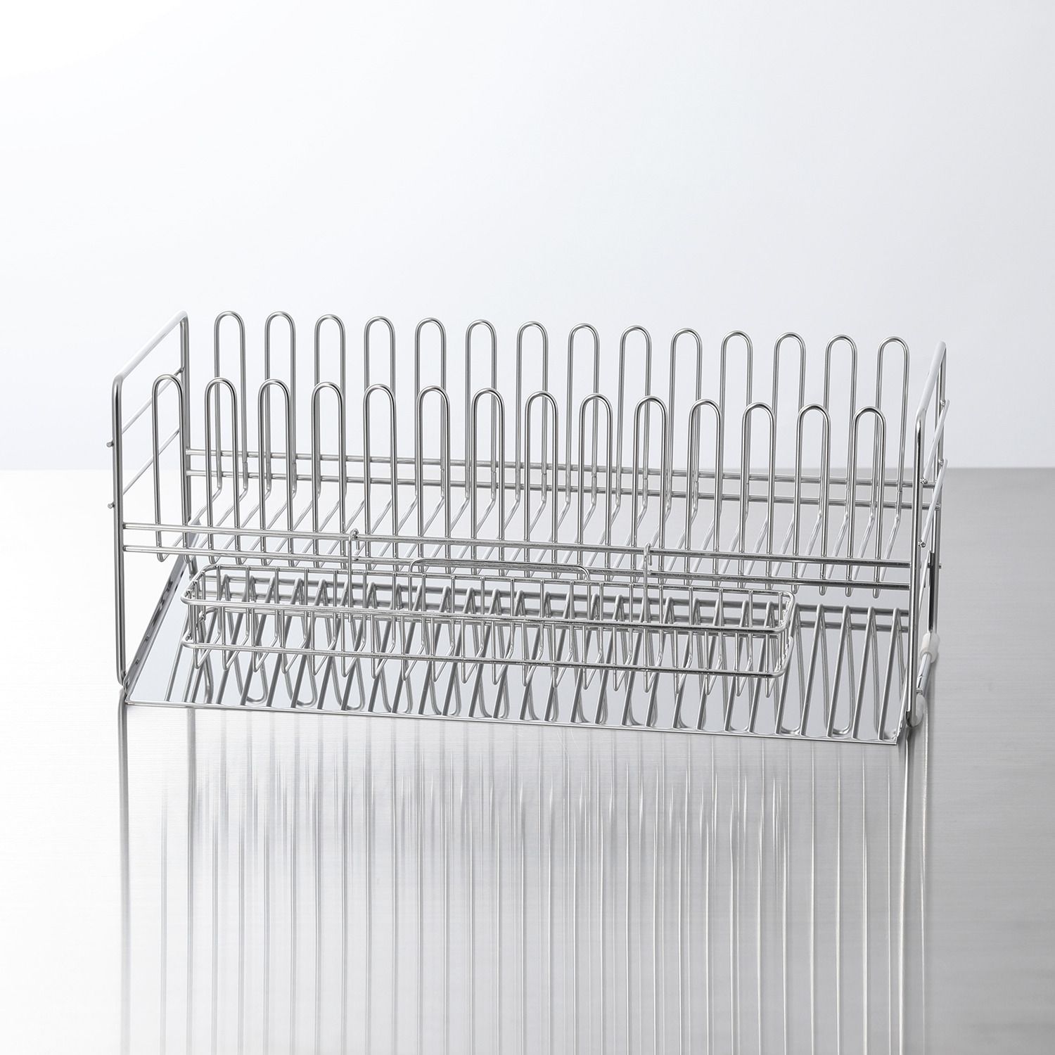 TSUBAME ツバメ スリム 食器 ステンレス 水切りバスケット 41.3cm ショート シルバー ￥14 300-