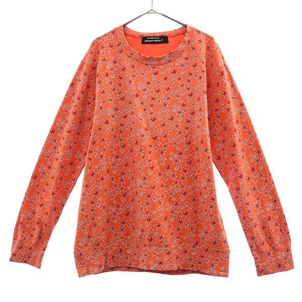 メルシーボークー 総柄 長袖 Tシャツ 3 ピンク mercibeaucoup. メンズ 古着 【231218】