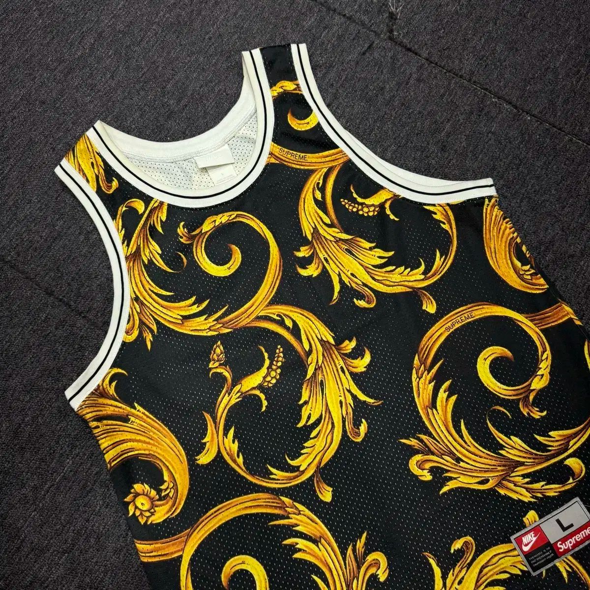 ナイキ　シュプリーム　ポロシャツ　黄色 シュプリーム ポロシャツ イエロー 黄色 ナイキ tシャツ SUPREME