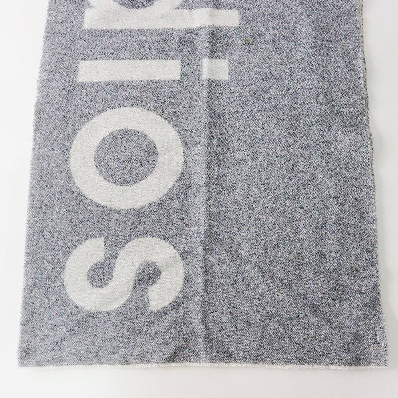 アパルトモン購入 アクネストゥディオズ Acne Studios Toronty Logo Scarf  ウール ロゴストール 220X52cm/グレー【2400013829038】