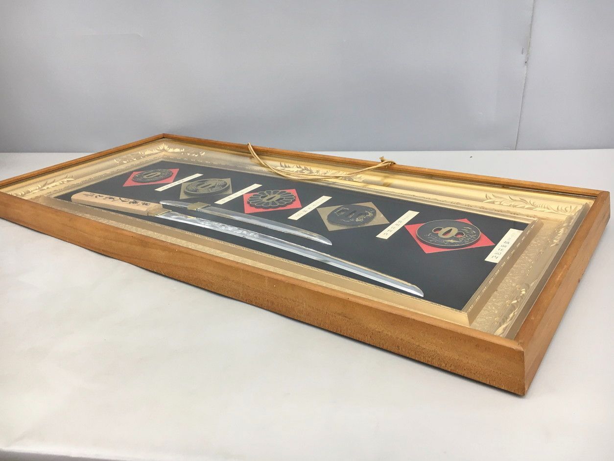  額入り模造刀 額サイズ約94 43 cm 刀 武具