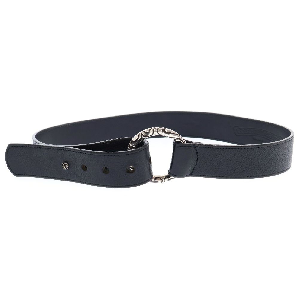 CHROME HEARTS (クロムハーツ) スクロール リング レザーベルト クロムハーツ リング/指輪（Chrome Hearts）スクロールラベル