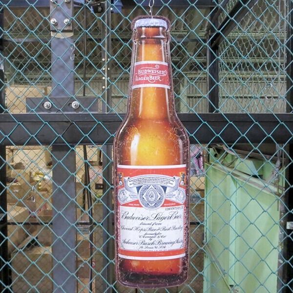 バドワイザー ブリキ看板 ボトル 1918 アメリカン雑貨