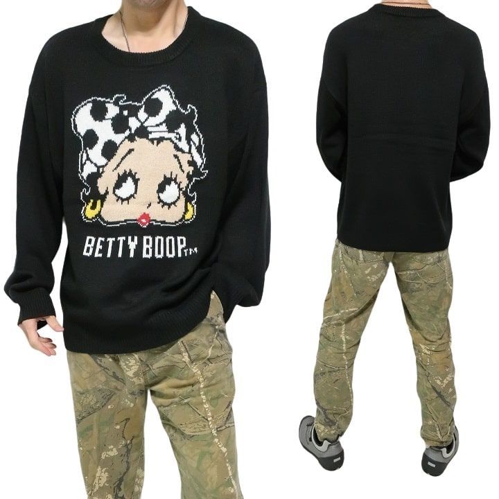 Betty Boop ベティちゃん　レディース　ニット素材　半袖 ベティちゃん半袖tシャツ Betty boop Tシャツ レディース 008