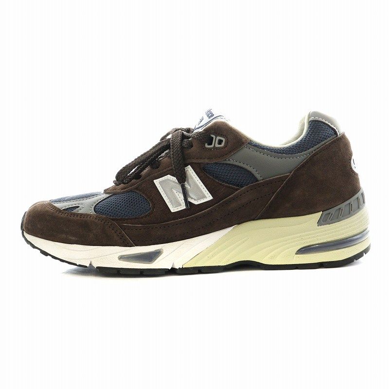 ニューバランス NEW BALANCE M991BNG スニーカー シューズ US8.5 26.5cm 茶 ブラウン 紺 ネイビー /AN1