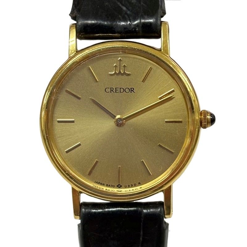 【美品】セイコー クレドール 腕時計 レディース 金無垢 18KT クォーツ SEIKO セイコー 腕時計 CREDOR クレドール 18KT K18YG 金無垢