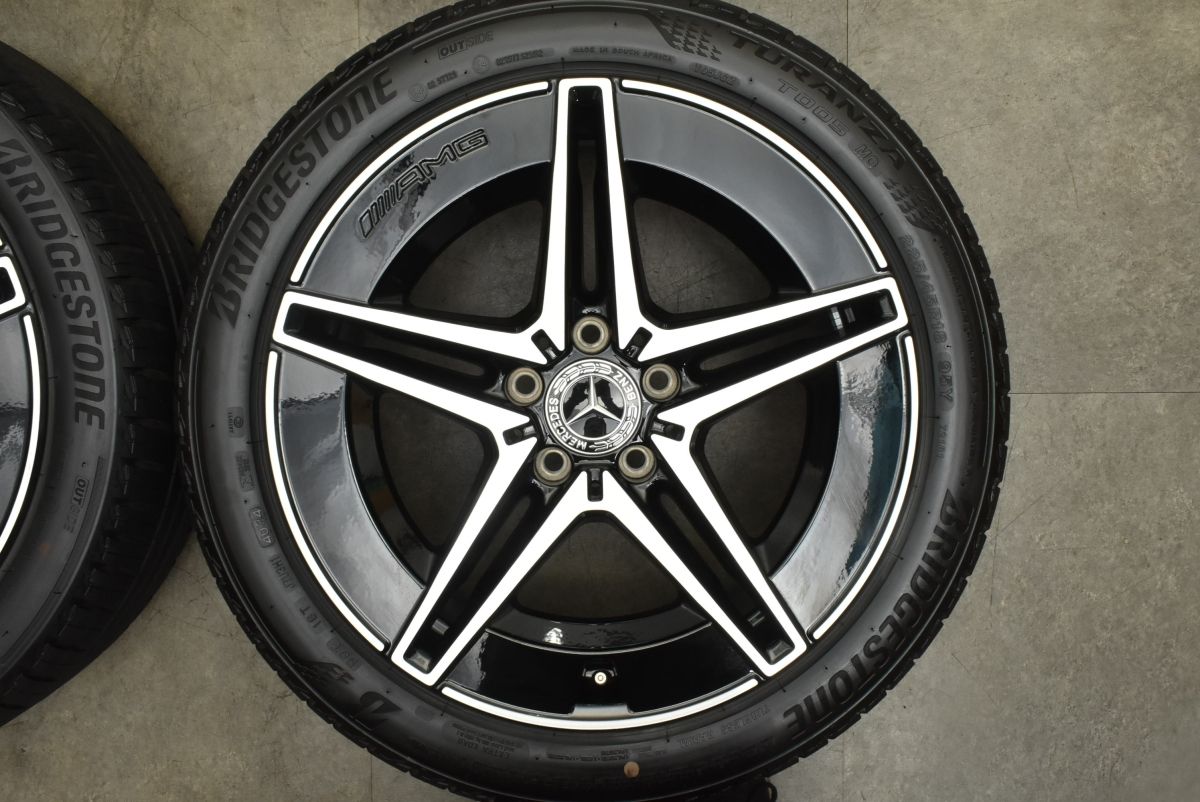 【新車外し品 美品】メルセデスベンツ W206 Cクラス AMGライン 純正 18in 7.5J +40 8.5J +52 PCD112 4本セット W205 流用 スタッドレス用 2024年製 新車外しメルセデス ベンツ W206 Cクラス AMGライン 純正