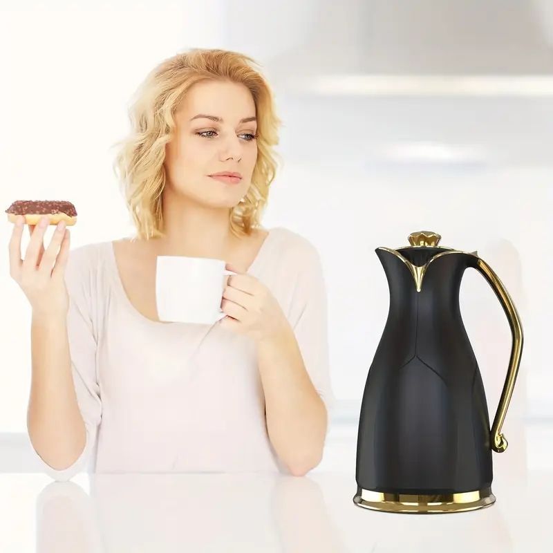 エレガントなダブルウォール断熱コーヒーカラフェ