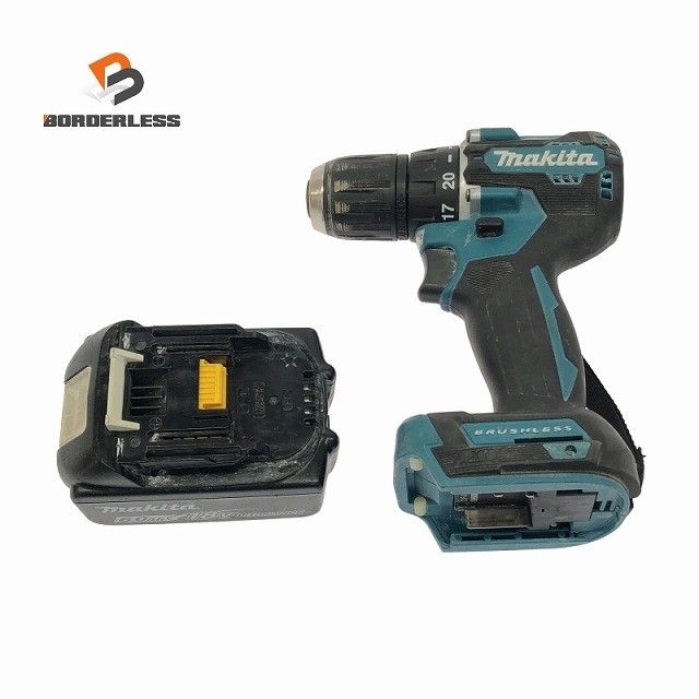 品 makita マキタ 18V 充電式ドライバドリル DF487D 青|ブルー 本体 バッテリー1個 6.0Ah 117245