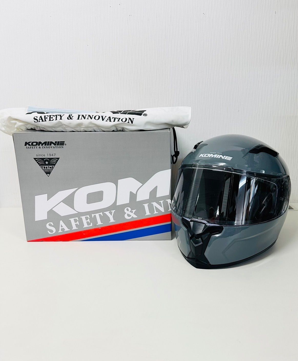 KOMINE コミネ HK-170 Lサイズ グレー フルフェイスヘルメット
