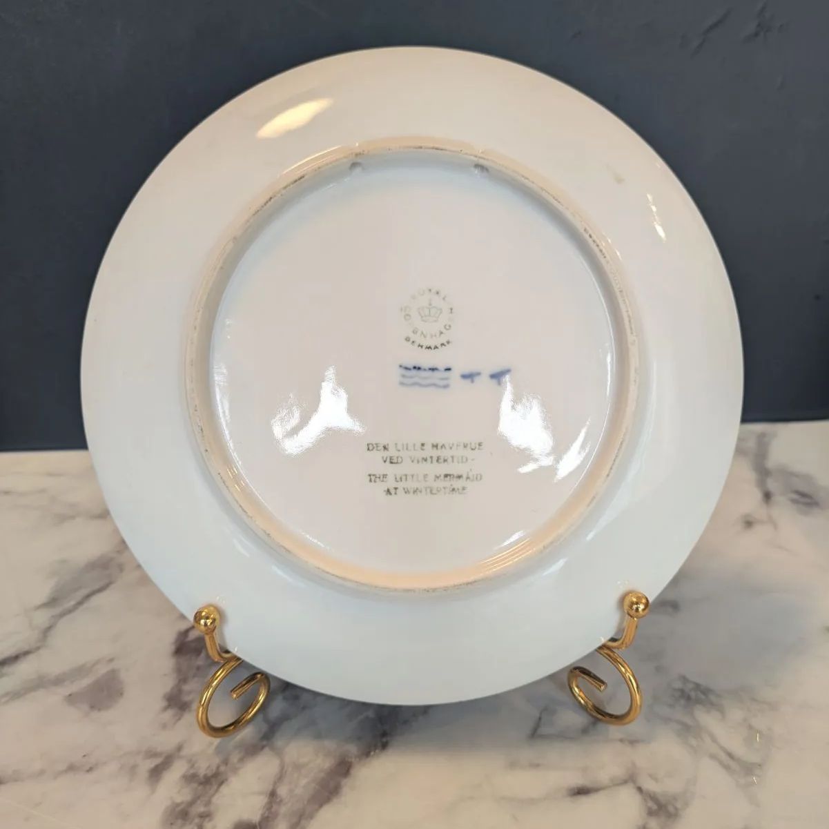 希少品 ロイヤルコペンハーゲン イヤープレート 1962年 冬の小さな人魚 1級