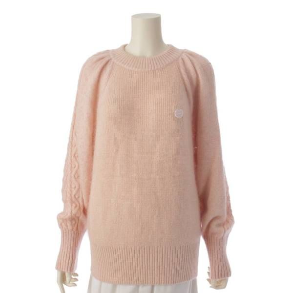 BORDERS at BALCONY ケーブルモヘアセーター オフホワイト 38 【公式通販】