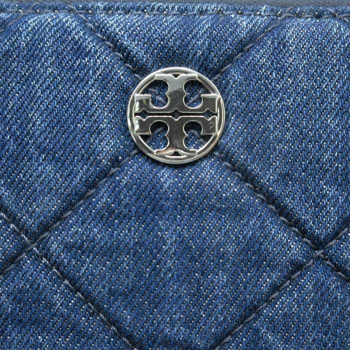 トリーバーチ 財布 長財布 TORY BURCH ウィラ デニム キルティング