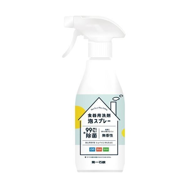 まとめ 第一石鹸 食器用洗剤 泡スプレー 本体 300ml 1本 ×30セット