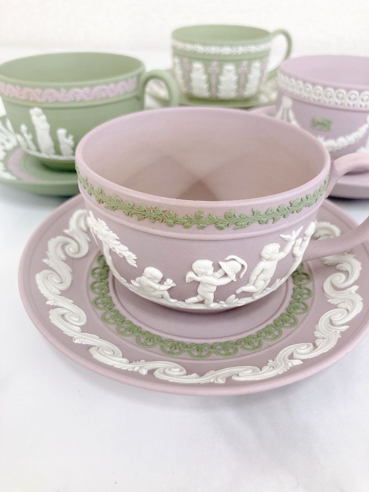 ○ ウェッジウッド 限定500セット ジャスパー コノスール カップ&ソーサー6客セット wedgwood connoisseur  collection a limited edition 【その他】 - メルカリ