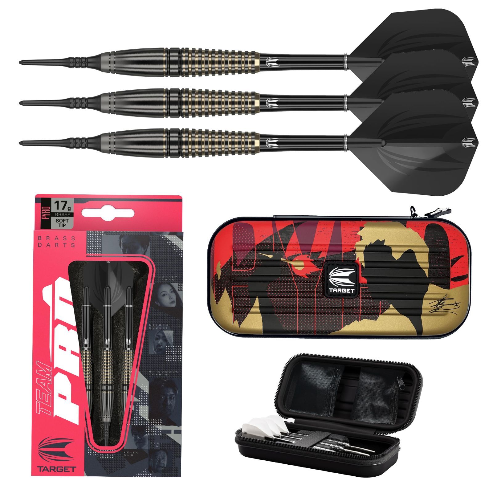 大人気】【セット商品】TEAM PRO シリーズ 2BA ブラスダーツセット