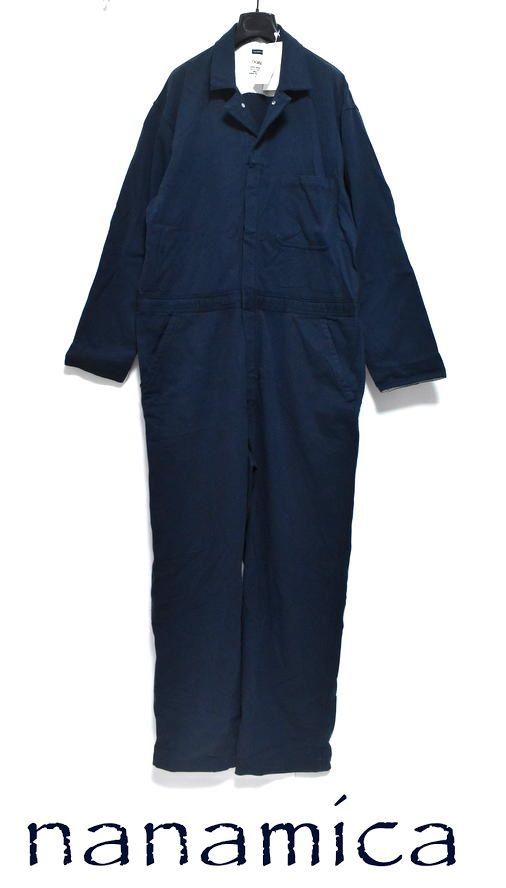 新品 nanamica ナナミカ コットン ツイル オールインワン M ネイビー SULF350 定価6万6000円 ツナギ
