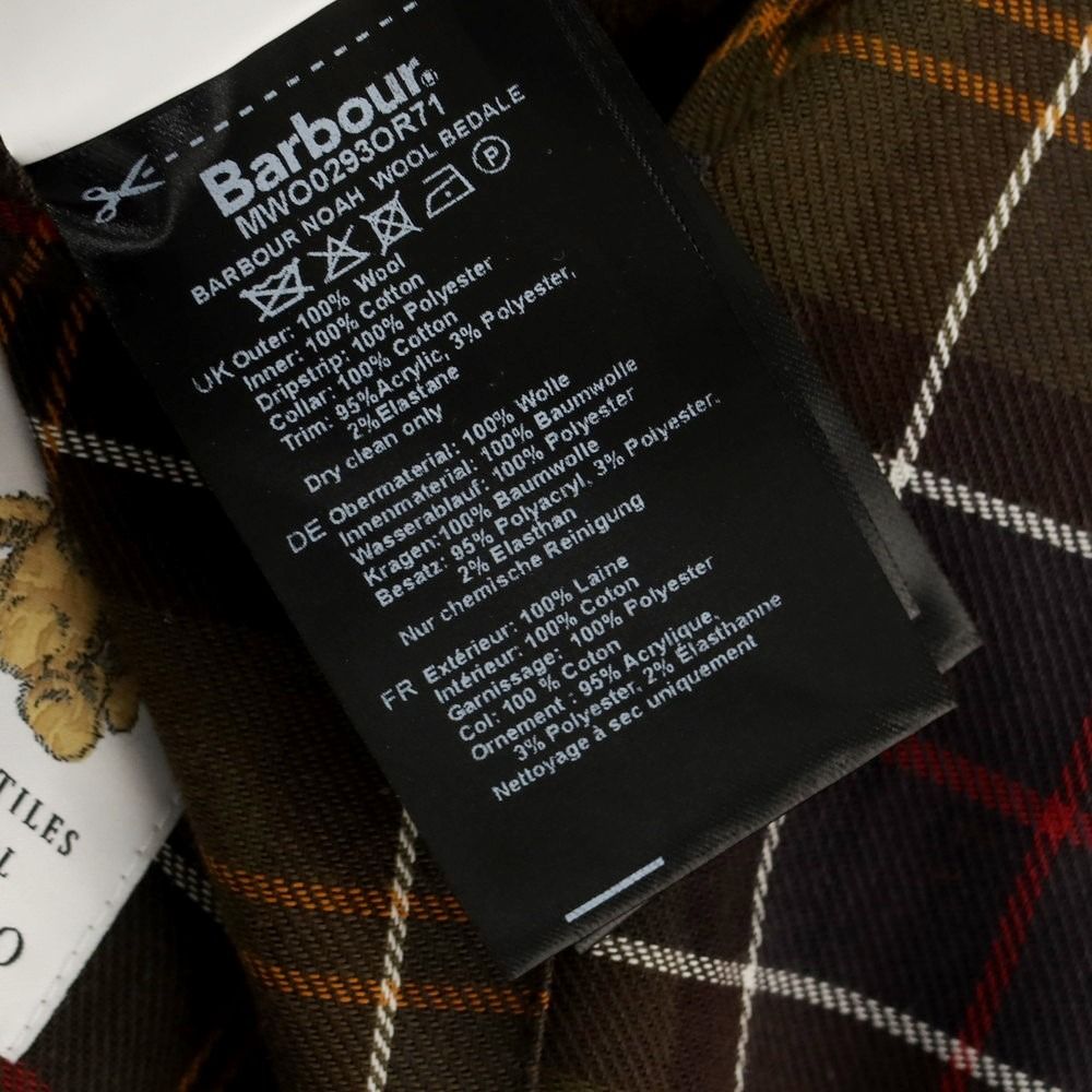 中古】ノア NOAH × Barbour カセンティーノ ウール フィールド