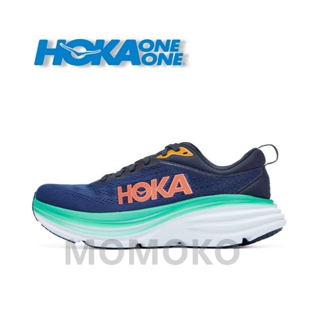 新品 ホカオネオネ HOKA ONE ONE BONDI 8 ブルー／グリン