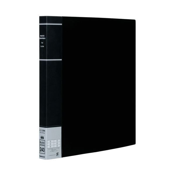 まとめ ナカバヤシフォトグラフィリア L判3段×2列 240枚収容 ブラック PH6L-1024-D 1冊 ×3セット