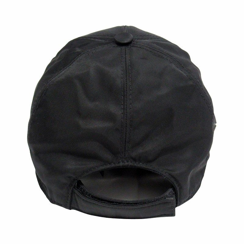 極美品　プラダ　ベレー帽　ナイロン　三角ロゴ　Sサイズ　ユニセックス　黒　ポコノ PRADA プラダ ベースボールキャップ 2HC274 2DMI メンズ ReNylon