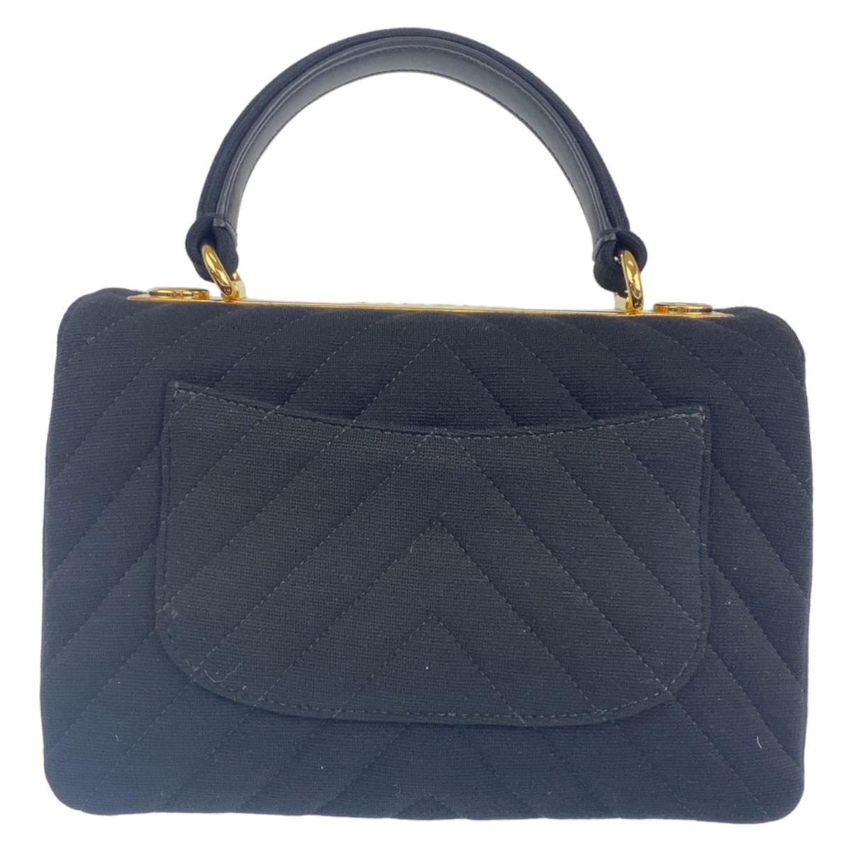 美品 CHANEL シャネル ココマーク トップハンドル Vステッチ