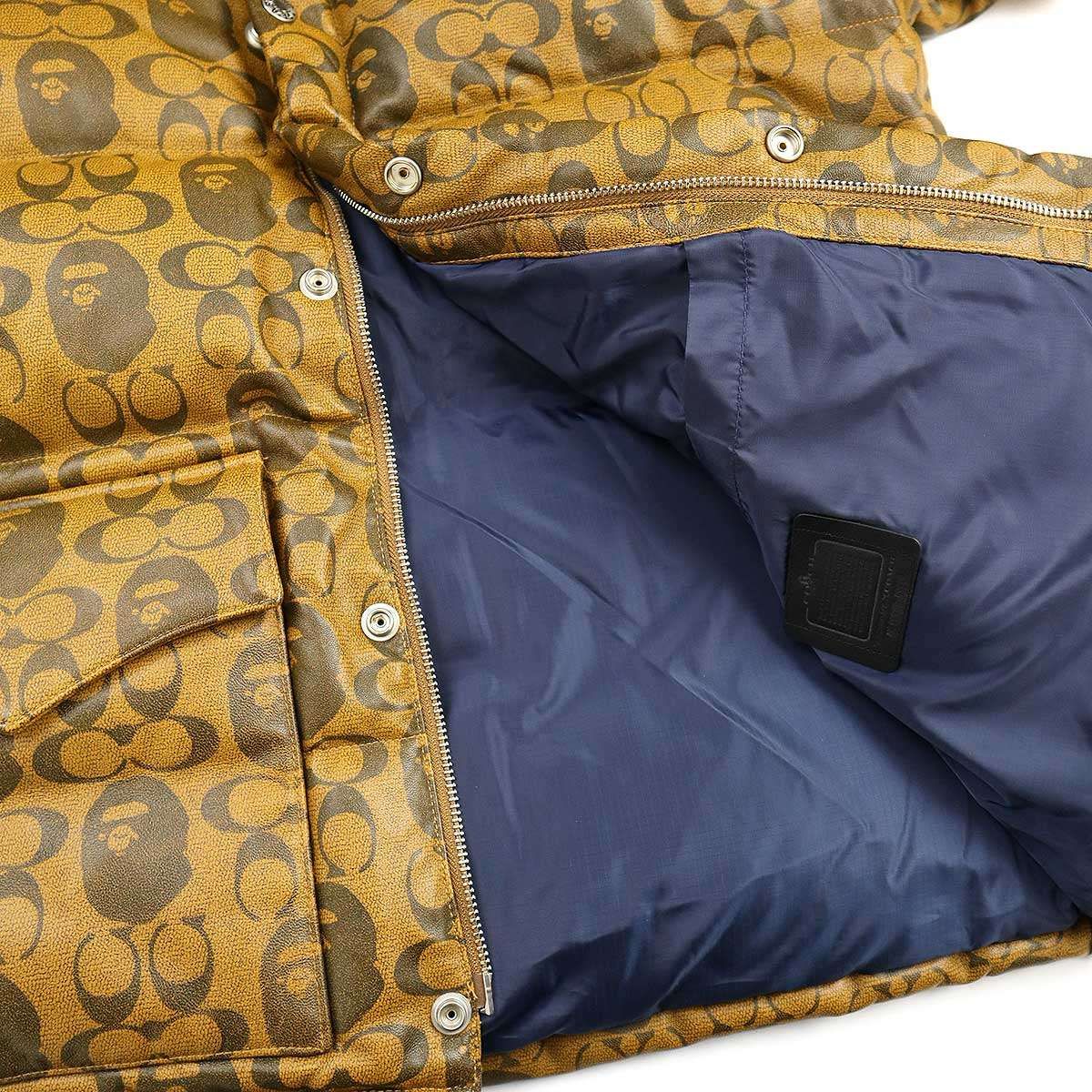 A BATHING APE×COACH ア ベイシング エイプ コーチ LEATHER DOWN  