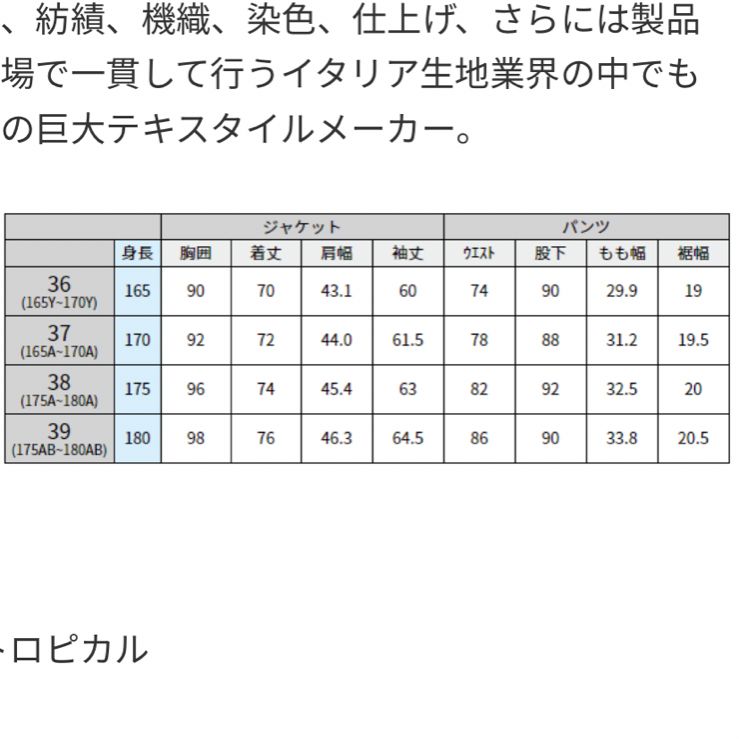 新品未使用 ONLYPREMIO Zegna/ゼニア/トロピカル/ネイビー/39