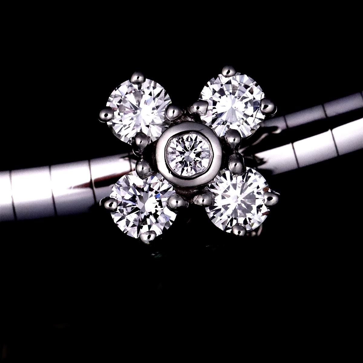 タサキ TASAKI 黒蝶真珠 10.8mm ダイヤ 0.45ct ネックレス 40cm Pt K18  