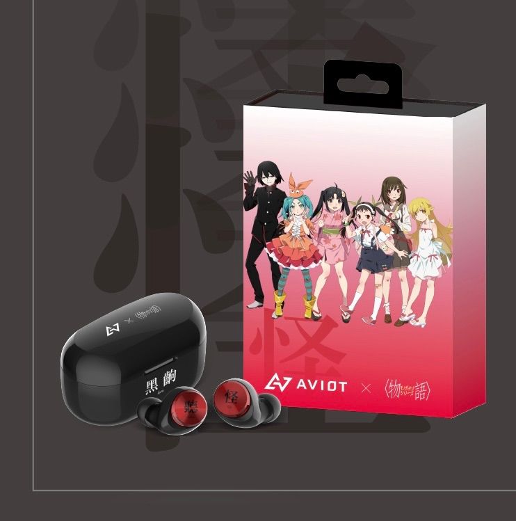 aviot 物語シリーズコラボ 怪モデル ワイヤレスイヤホン AVIOT×<物語