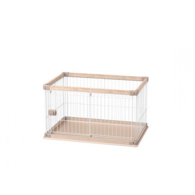 アイリスオーヤマ ウッディサークル ライトナチュラル PWSR-960LV ロータイプ木目調 ケージ 小型犬 中型犬