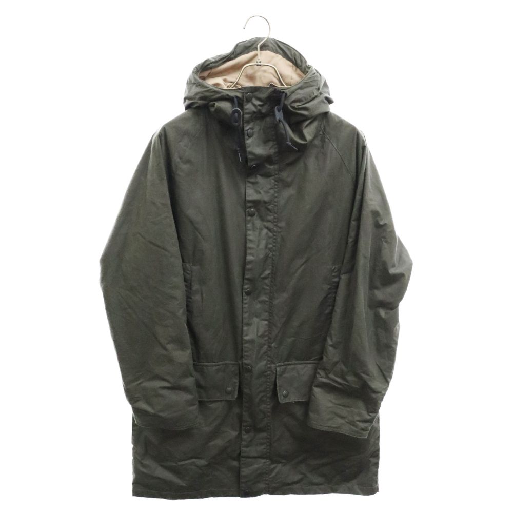 Barbour × マーガレットハウエル M オイルドコットン ロングコート 紺 Barbour × マーガレットハウエル M オイルドコットン ロングコート 紺