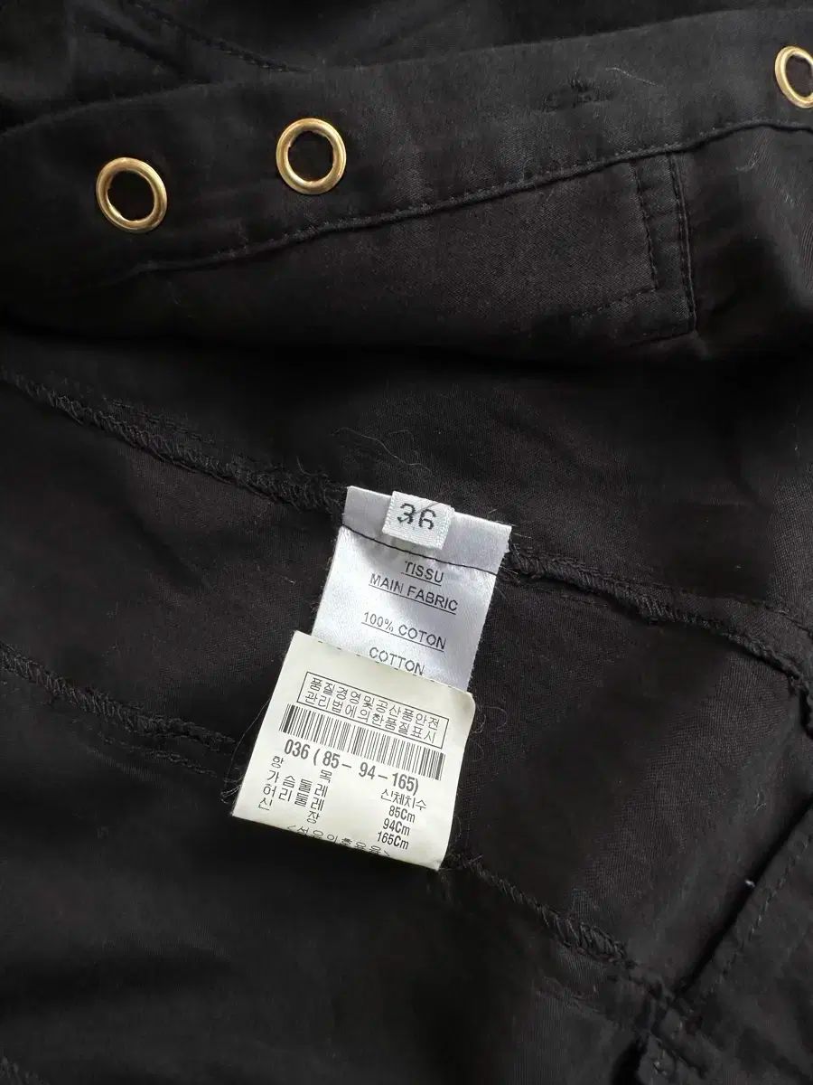 ゴールドボタン シャツドレス