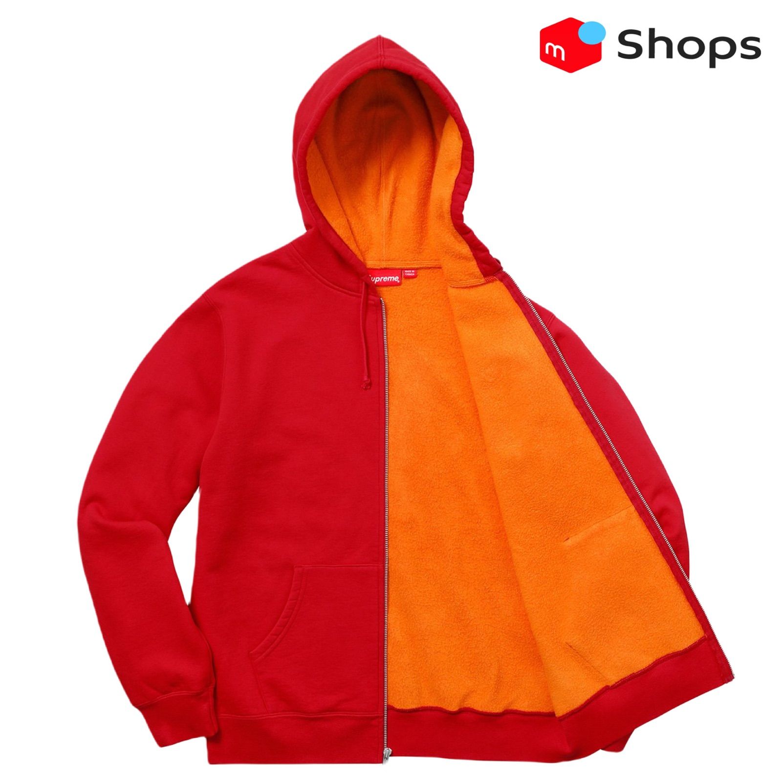 Supreme Contrast ZipUp Hooded Sweatshirt M - メルカリ