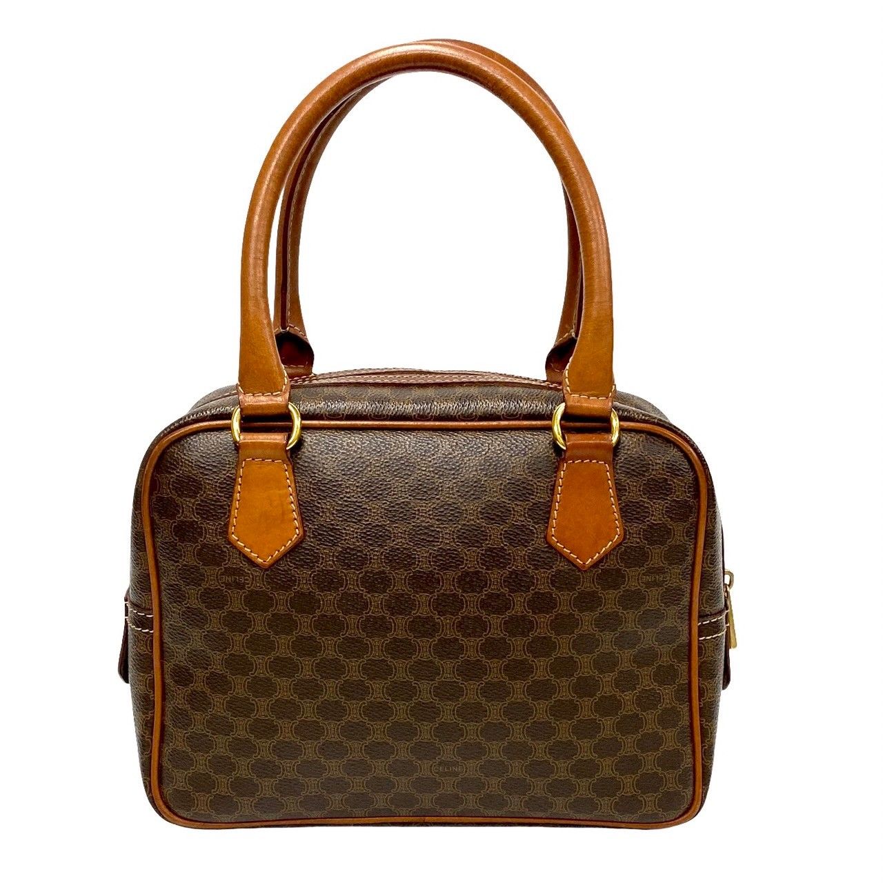 極 美品 CELINE セリーヌ マカダム ブラゾン レザー 本革 2way