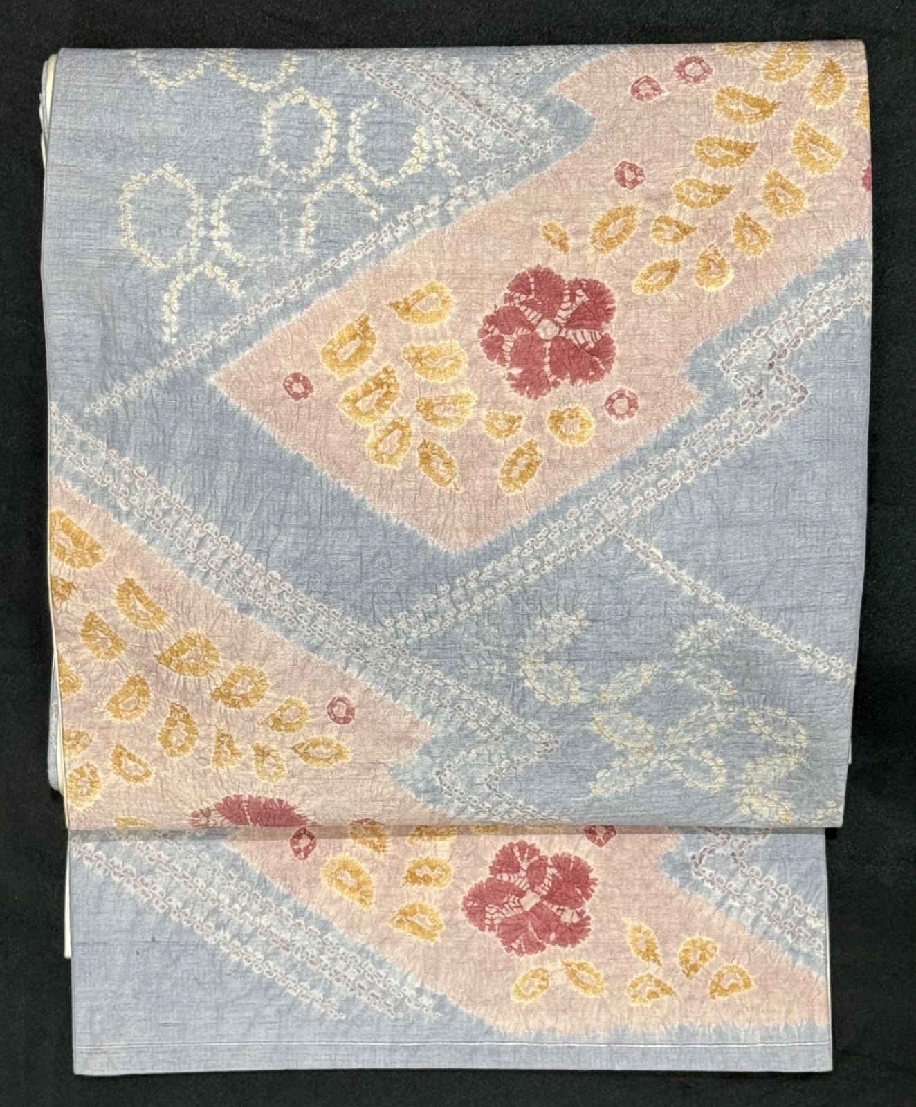 k31⭐️辻が花薄紫⭐️豪華絢爛綺麗華麗逸品美品長さ440cm正絹袋帯 k31⭐️辻が花薄紫⭐️豪華絢爛綺麗華麗逸品美品長さ440cm正絹